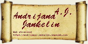 Andrijana Jankelin vizit kartica
